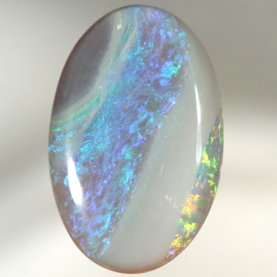 SOLID SEMI BLACK OPAL Enchanting fire display showing bands